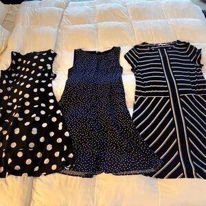 Tommy Hilfiger Black and White Polka Dot Mini Dress